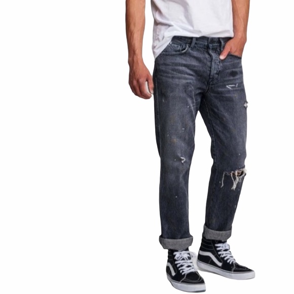 new Hudson ✪ Dixon Straight Leg Button Fly Jeans ✪ Hurricane ✪ Size 31 Inseam 32 - Picture 10 of 13